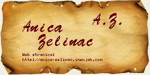 Anica Zelinac vizit kartica